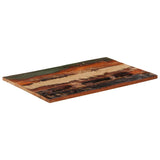 Vidaxl tafelblad rechthoekig 25-27 mm 60x90 cm massief gerecycled hout