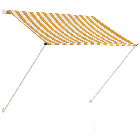 Vidaxx ausziehbare Markise 100x150 cm gelb und weiß