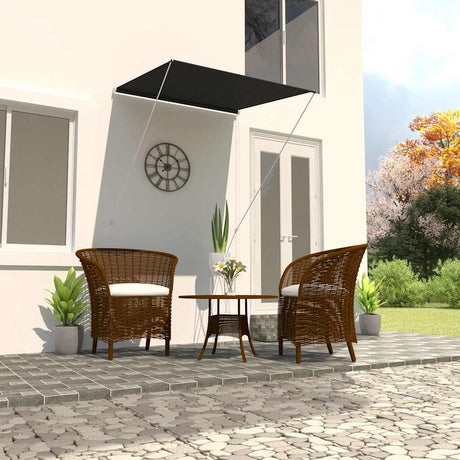 Vidaxx ausziehbare Markise 100x150 cm Anthrazit