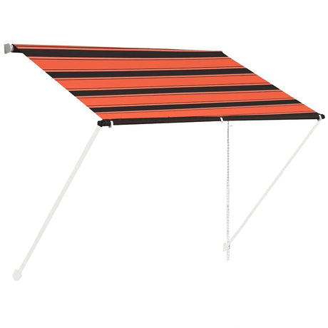 Vidaxx ausziehbare Markise 100x150 cm Orange und Braun
