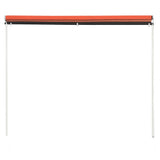 Vidaxl luifel ausziehbar 100x150 cm Orange und Braun