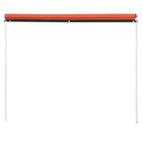 Vidaxl luifel extendable 200x150 cm orange und braun