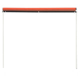 Vidaxl luifel extendable 250x150 cm Orange und Braun