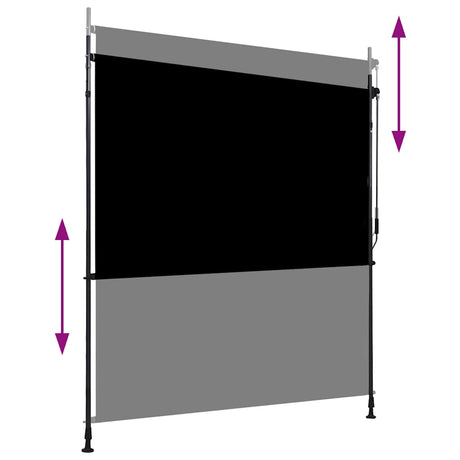 Vidaxl Roller Blind für Außenerweiter 200x270 cm Anthrazit