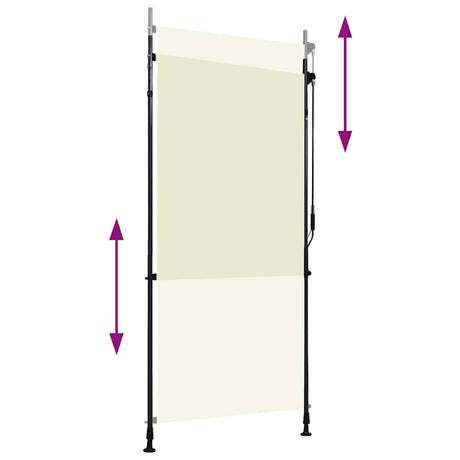 Vidaxl Roller Blind für externe 100x270 cm Creme