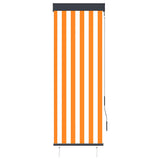 Vidaxl Roller Blind für äußere 60x250 cm weiß und orange