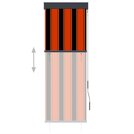 Vidaxl Roller Blind für äußere 60x250 cm Orange und Braun