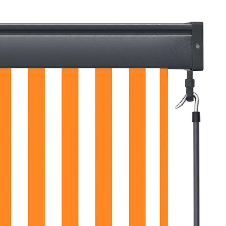 Vidaxl Roller Blind für außen 80x250 cm Weiß und Orange