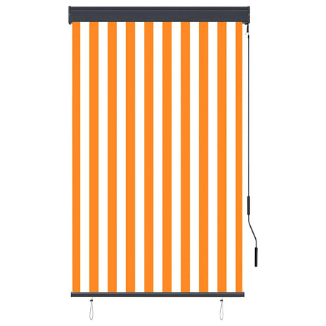 Vidaxl rolgordijn voor buiten 100x250 cm wit en oranje