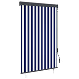 Vidaxl rolgordijn voor buiten 120x250 cm blauw en wit