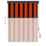Vidaxl rolgordijn voor buiten 120x250 cm oranje en bruin