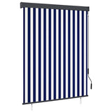 Vidaxl rolgordijn voor buiten 140x250 cm blauw en wit