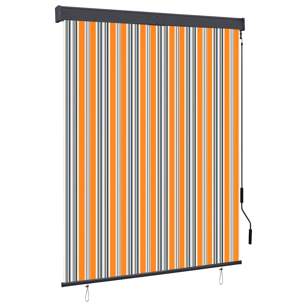 Vidaxl rolgordijn voor buiten 140x250 cm geel en blauw