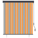 Vidaxl rolgordijn voor buiten 140x250 cm geel en blauw