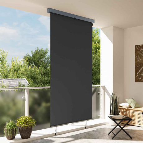Vidaxl rolgordijn voor buiten 140x250 cm antraciet