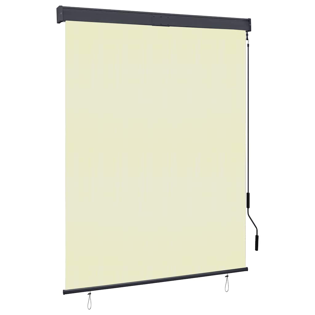 Vidaxl rolgordijn voor buiten 140x250 cm crème