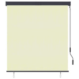 Vidaxl rolgordijn voor buiten 140x250 cm crème