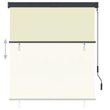 Vidaxl rolgordijn voor buiten 140x250 cm crème