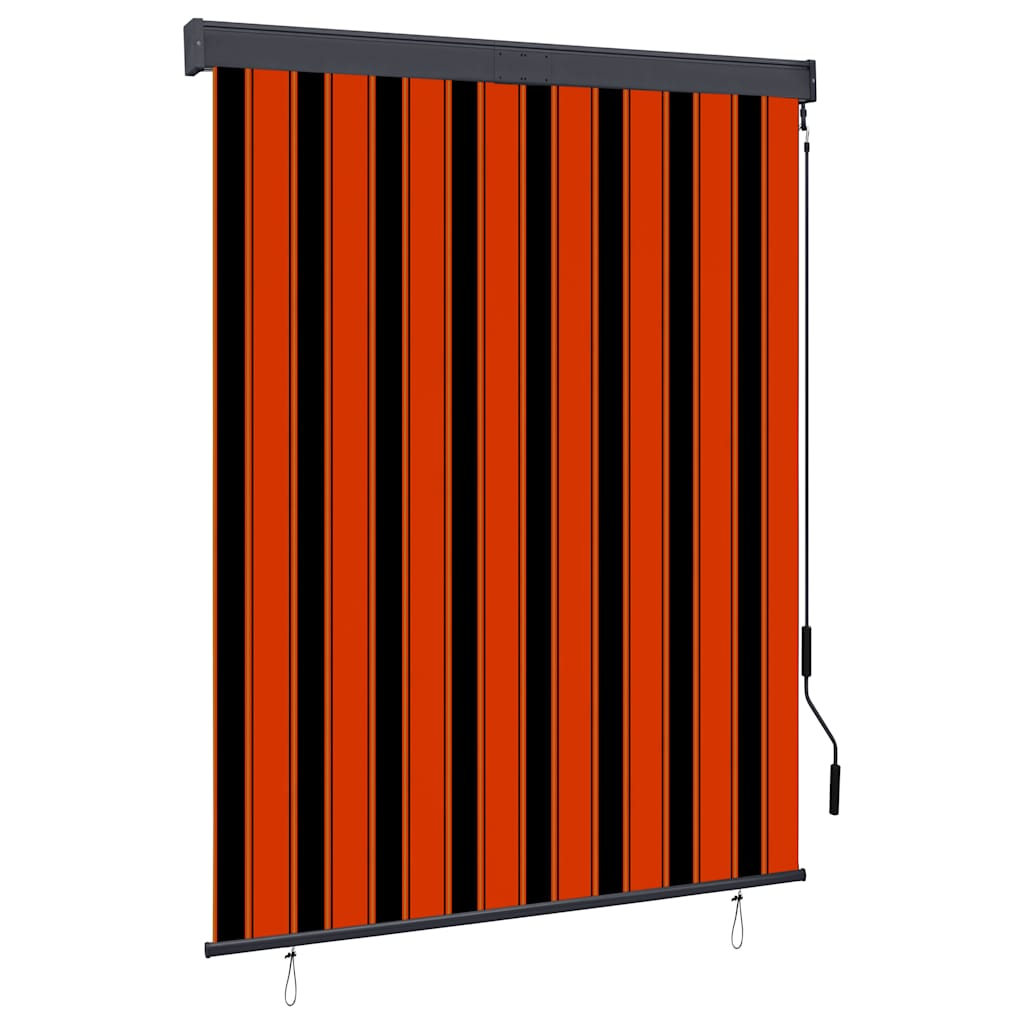 Vidaxl rolgordijn voor buiten 140x250 cm oranje en bruin