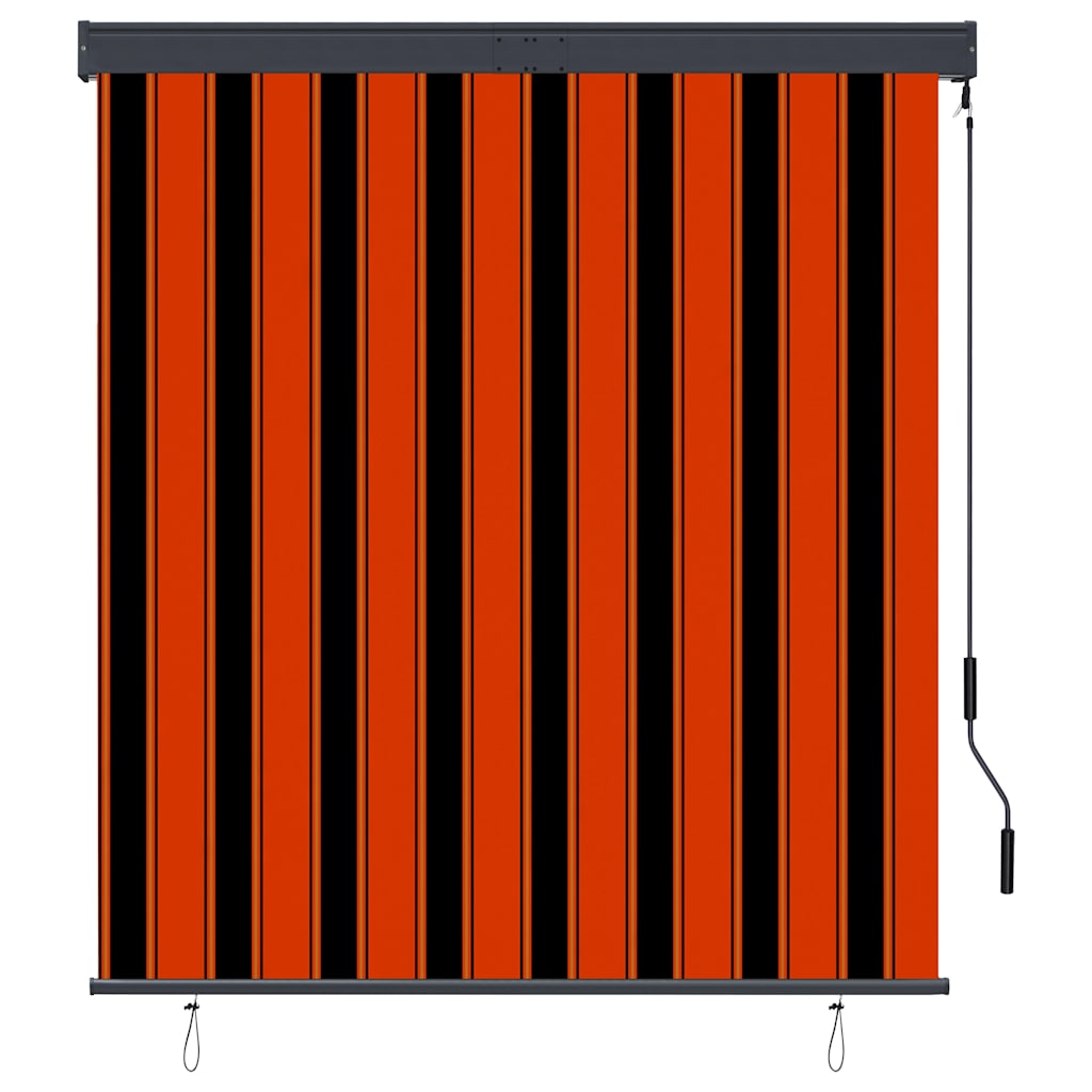Vidaxl rolgordijn voor buiten 140x250 cm oranje en bruin