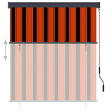 Vidaxl rolgordijn voor buiten 140x250 cm oranje en bruin