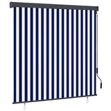 Vidaxl rolgordijn voor buiten 160x250 cm blauw en wit