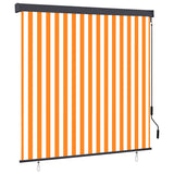 Vidaxl rolgordijn voor buiten 160x250 cm wit en oranje