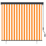 Vidaxl rolgordijn voor buiten 160x250 cm wit en oranje
