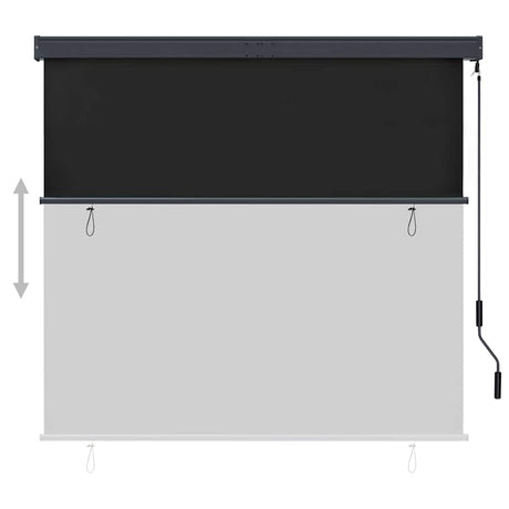 Vidaxl rolgordijn voor buiten 160x250 cm antraciet
