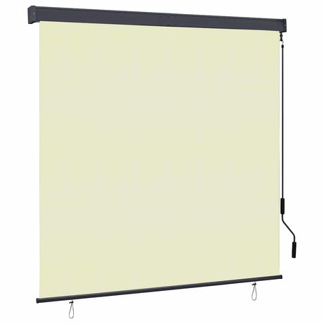 Vidaxl rolgordijn voor buiten 160x250 cm crème