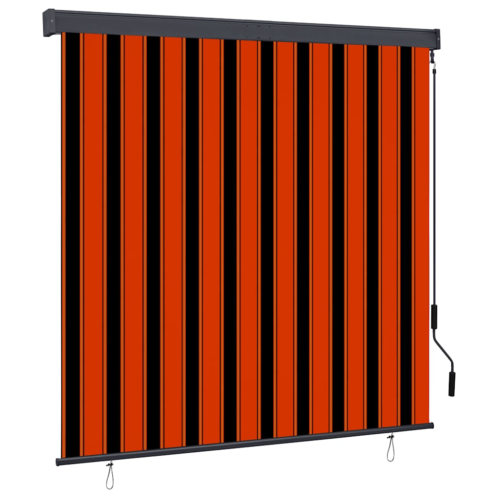Vidaxl rolgordijn voor buiten 160x250 cm oranje en bruin