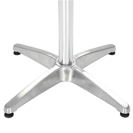 Vidaxl tuintafel 80x80x70 cm aluminium zilverkleurig