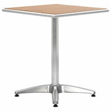 Vidaxl tuintafel 60x60x70 cm aluminium en hkc zilverkleurig