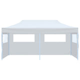 Vidaxl Partytent Popup mit Seitenwänden 3x6 m Stahlweiß