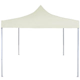 Vidaxl Partytent professionell faltbar 2x2 m Stahlcreme