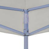 Vidaxl Partytent professionell faltbar 2x2 m Stahlcreme