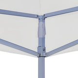 VidaXL Partyzelt professionell faltbar 2x2 m Stahl weiß