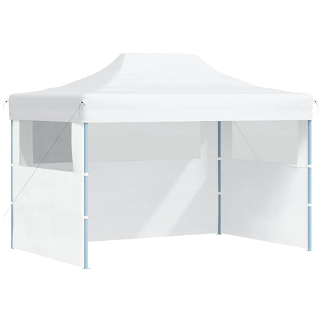 Vidaxx Partyzelt mit 3 faltbaren Seitenwänden 280x410x315 cm Stahl weiß