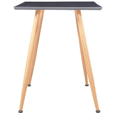 Vidaxl eettafel 120x60x74 cm mdf grijs en eikenkleurig