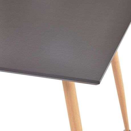 Vidaxl eettafel 80,5x80,5x73 cm mdf grijs en eikenkleurig