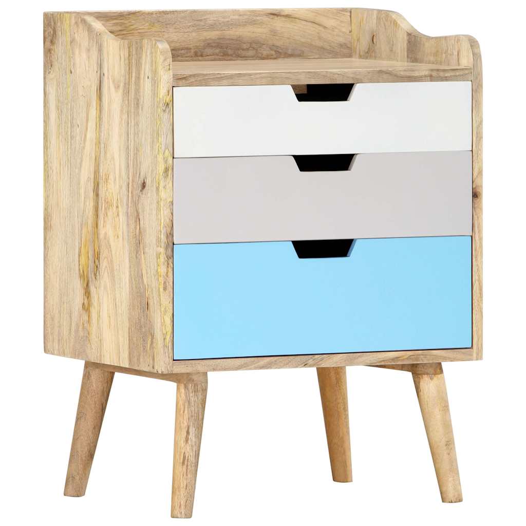 Vidaxl nachtkastje 47x35x63 cm massief mangohout