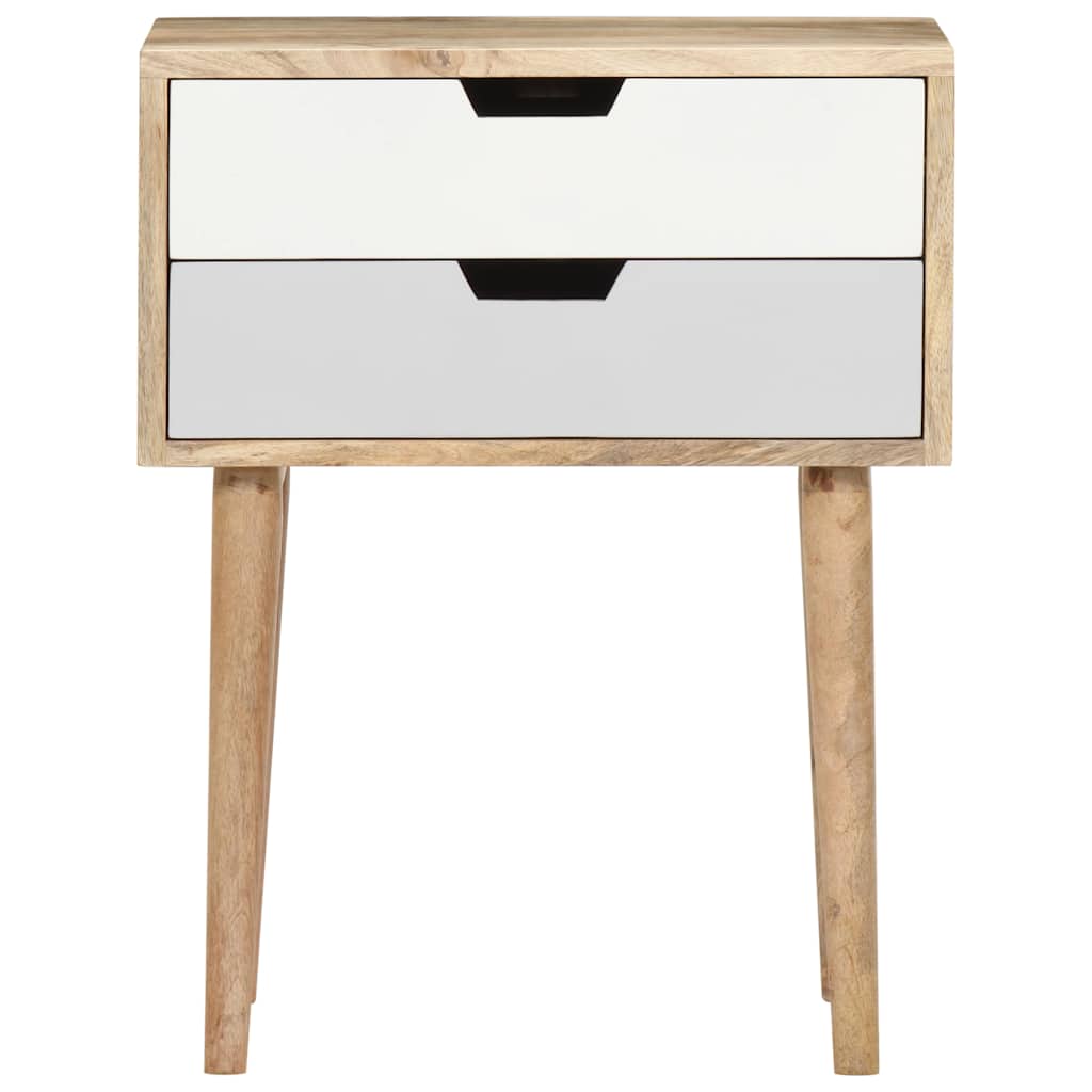 Vidaxl nachtkastje 47x35x59 cm massief mangohout