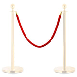 VIDAXL -Verkaufskabel Velvet Rot und Goldfarbe