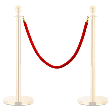 VIDAXL -Verkaufskabel Velvet Rot und Goldfarbe