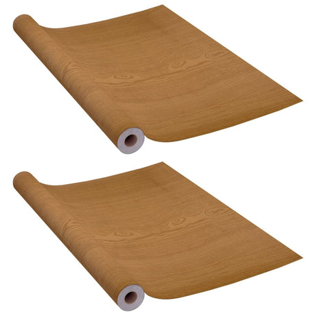 VIDAXL TOR FILLES SELBST SCH 2 ST 210 x 90 cm PVC Light Oak -Colored