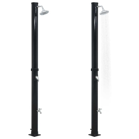 Vidaxl Solardouche 20 l 220 cm schwarz