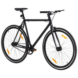 VIDAXL -Fahrrad mit festem Zahnrad 700 C 51 cm Schwarz