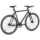 VIDAXL -Fahrrad mit festem Zahnrad 700 C 51 cm Schwarz
