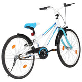 Vidaxl Kinderrad 24 Zoll blau und weiß