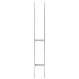 Vidaxl gemahlene Anker 6 Stcs 7x6x60 cm verzinkter Stahl Silberfarben